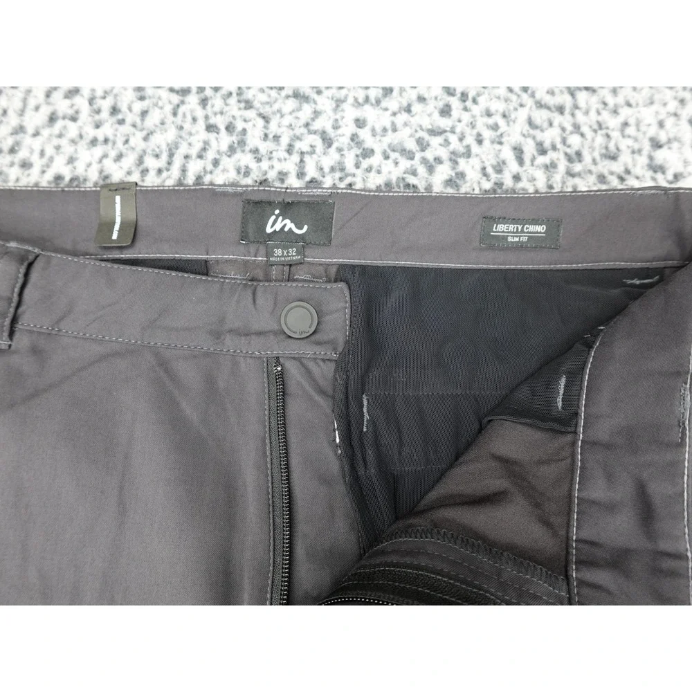Imperial Motion Liberty Chino Mens 38x32 Gray Slim Fit Trousers Skater W142